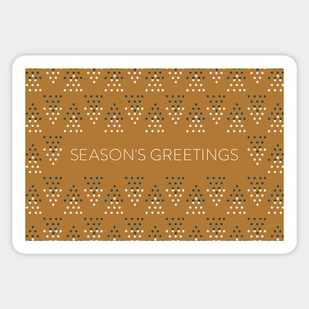 Season's Greetings (Highland) Sticker by Cascade Patterns